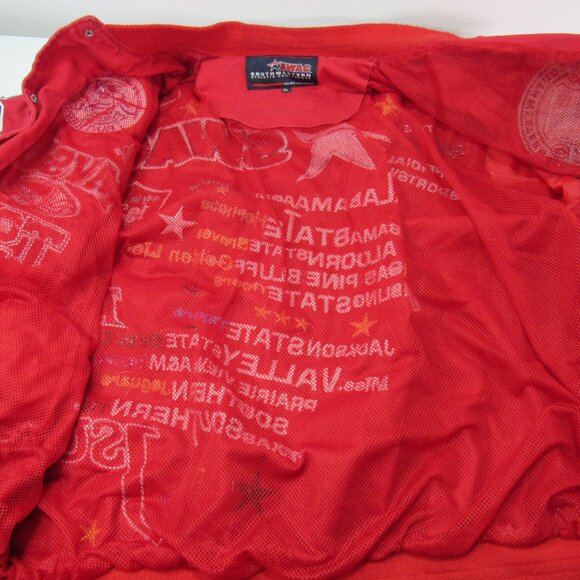 Big Boy Swac Southwestern Athletic Conference Jacket Red Alabama Varsity Men 2XL - Picture 11 of 15